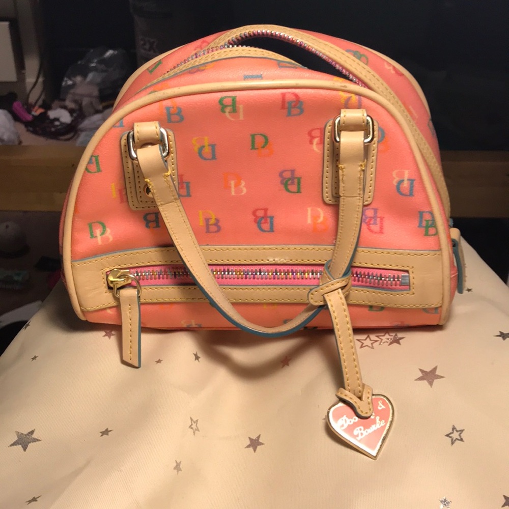 Small Pink Dooney & Bourke Bowler Handbag Purse